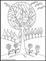 Tree Fantasy Coloring Centaurea Cyanus Drawing Tábla Kiválasztása Landscape Getdrawings sketch template