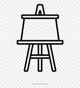 Outline Easel Coloring Barbeque Pngfind sketch template
