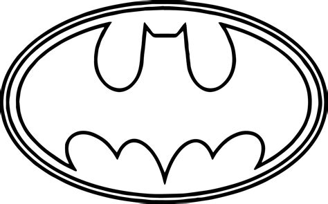 batman logo outline coloring page wecoloringpagecom