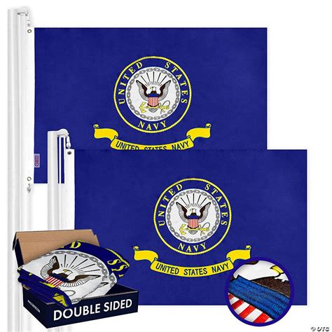 g128 us navy seal flag 2x3ft 2 pack double sided embroidered