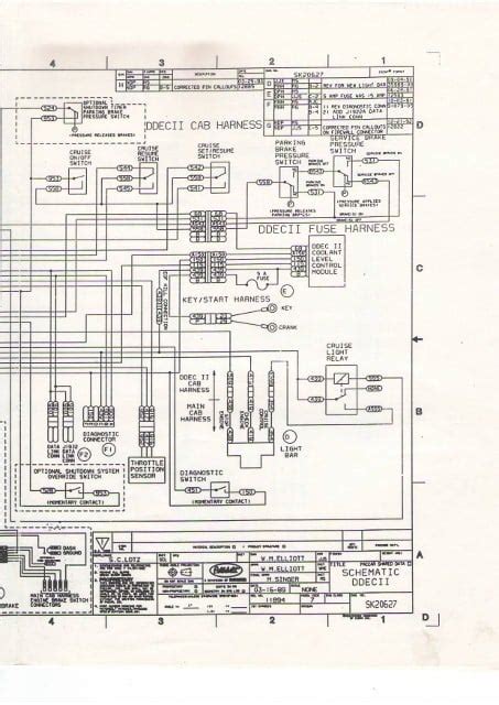 detroit  series ecm pin diagram general wiring diagram