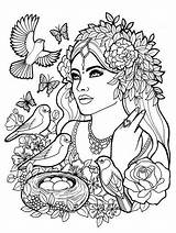 Mystical Coloring Pages Printable Getcolorings Color Myth Fantasy Print sketch template