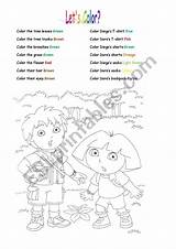 Coloring Worksheet Preview Esl sketch template