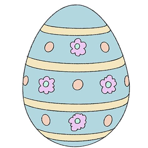 draw  easter egg easy drawing tutorial  kids