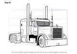 Peterbilt Truck Drawing 379 Draw Semi Coloring Trucks Sketch Pages Step Drawings Drawingtutorials101 Big Tutorials Learn Car Rig Custom Template sketch template