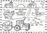 Coloring Pages Kids Farmyard sketch template