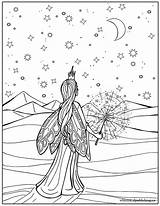 Coloring Pages Colouring Fairy sketch template
