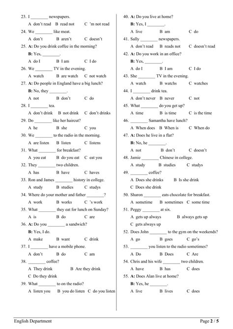 grade3 english file grammar test worksheet