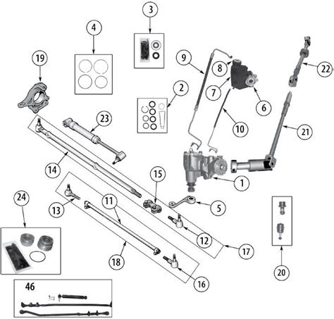 jeep wrangler steering diagram