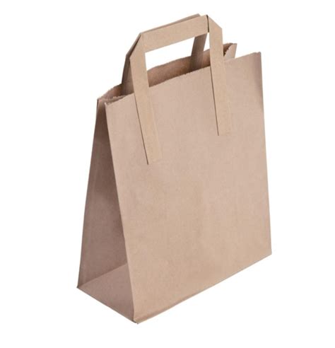 large recycled brown paper carrier bags pack