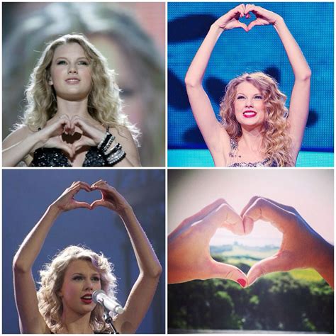 the hand heart over the years taylor swif taylor alison