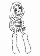 Monster High Coloring Pages Printable Abbey Bominable Drawing Dolls Sheets Print Cleo Characters February Nile Color Sheet Book Drawings Färgläggning sketch template