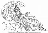 Vishnu Hinduism Krishna Shiva Ganesha Preserver sketch template
