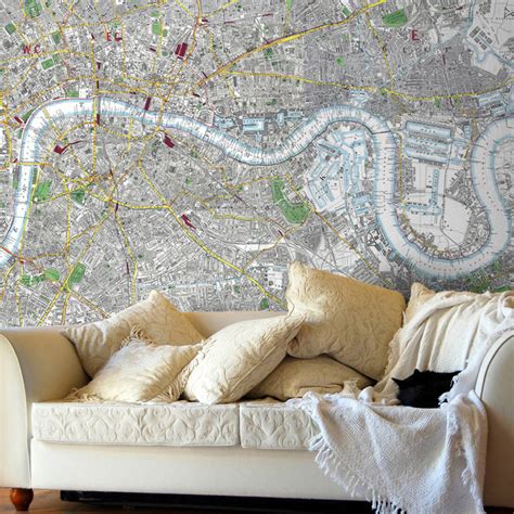 vintage london street map wallpaper by love maps on