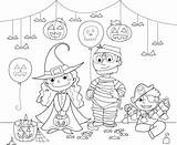 Hallowen Children Partito Partij Kidspressmagazine Coloritura Zucca Cappello Bezem Hoed Heks Boek Kleurend sketch template