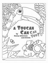 Coloring Toucan Biodiversity Template Pages Cover sketch template
