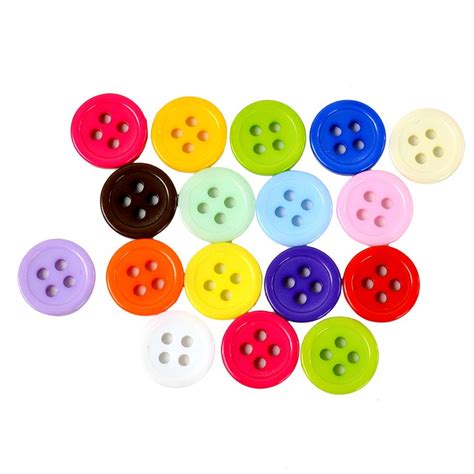 pcs mixed color  holes  shape resin button  sewing scrapbook craft ebay