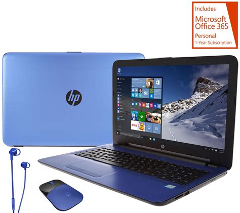hp  blue edition laptop gb tb core  office mouse earbuds page  qvccom