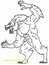 Werewolf Wolfman Getcolorings Coloringhome sketch template