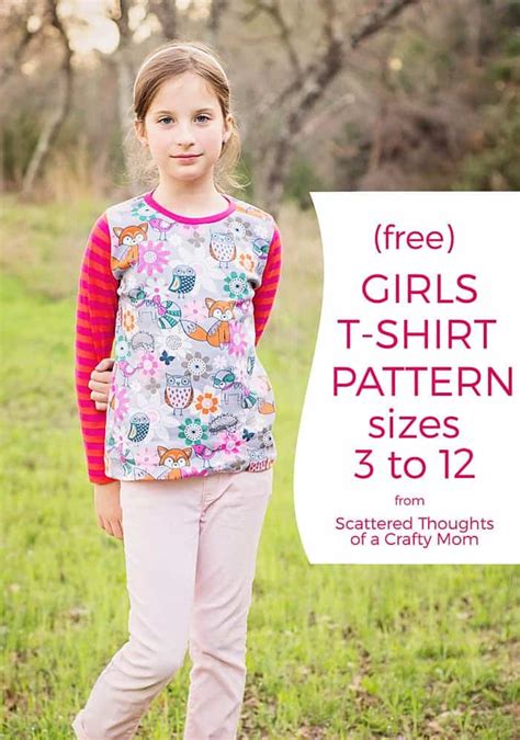 shirt pattern  girls sz    scattered thoughts   crafty mom  jamie sanders