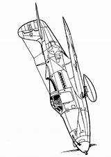 Kleurplaten Vliegtuigen Tweede Wereldoorlog sketch template