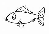 Fish Coloring Large sketch template