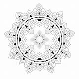 Shape Mandala sketch template