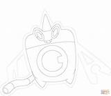 Rotom Coloring Wash Pages Form sketch template