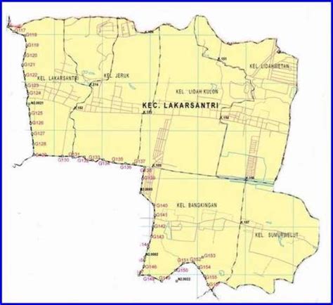 peta kecamatan lakarsantri surabaya barat lokanesia