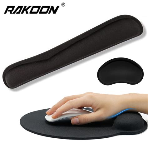 nieuwe wrist rest mouse pad memory foam superfijn fibre polssteun pad ergonomische mousepad voor