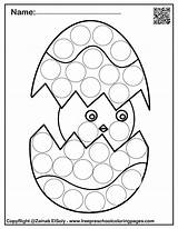Dot Marker Spring Coloring Pages Printables Printable Easter Do Preschool Markers Chick Set Pdf Kids Egg Bunny Flower Talkies Affiliate sketch template