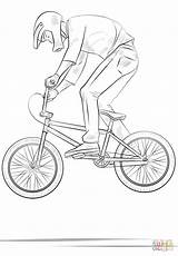 Bmx Dessin Radfahrer Ausmalbild Velo Race Supercoloring Ciclistas Ausmalbilder Bicicleta Pilota Coloriage Imprimer Vélo Adults Fahrradfahren Freestyle Bici Kategorien sketch template
