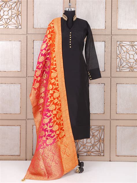 Black Hue Silk Party Wear Punjabi Suit G3 Wss25154