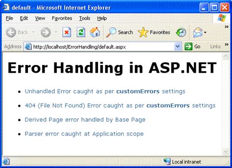 Handling Errors And Exceptions In Asp Net Hot Sex Picture