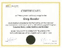 heavy equipment operators certificate
