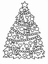 Coloring Tree Christmas Pages Printable Presents Kids Trees Easy Color Print Big Drawing Traceable Coloringhome Charlie Brown Clipart Decoration Beautiful sketch template