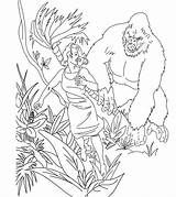 Kong King Coloring Pages Skull Momjunction Monster sketch template