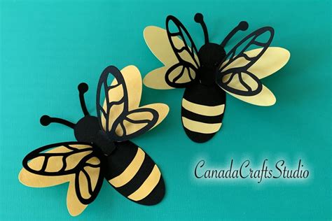 bumble bee svg dxf template