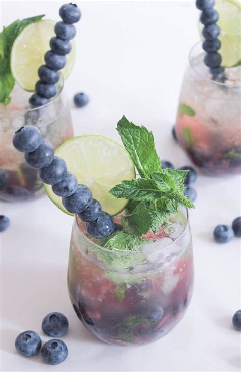 the 15 best signature summer wedding cocktail ideas blueberry mojito