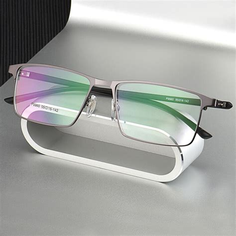 buy p9960 men titanium alloy eyeglasses frame for men