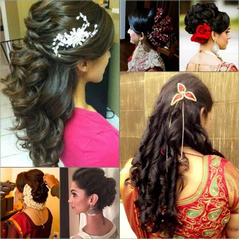 south indian bridal hairstyle for curly hair wavy haircut