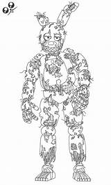 Fnaf Springtrap Coloring Trap Spring Pages Colouring Fnaf3 Five Print Deviantart Drawings Search Book Again Bar Case Looking Don Use sketch template