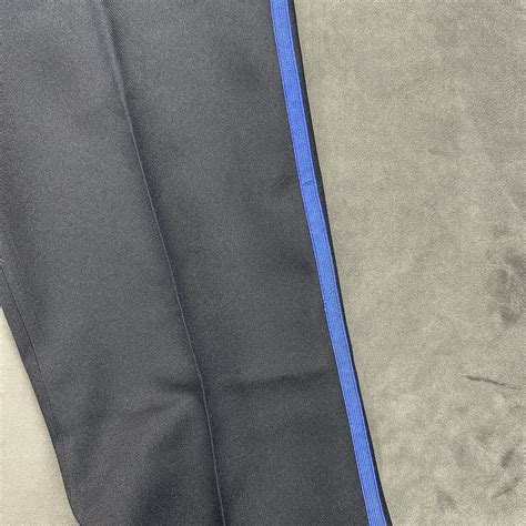 nwt flying cross  fechheimer pants mens size    blue piping polyester ebay