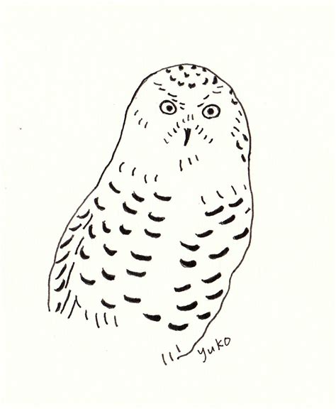 snowy owl  art print   honeyberrystudios  etsy