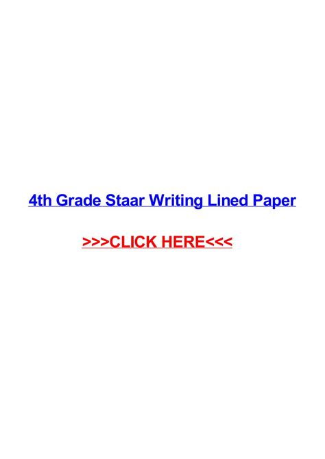 grade staar writing lined paper  chriswpyut issuu