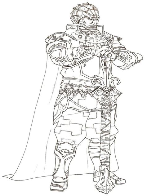 link  ganon coloring pages coloring pages