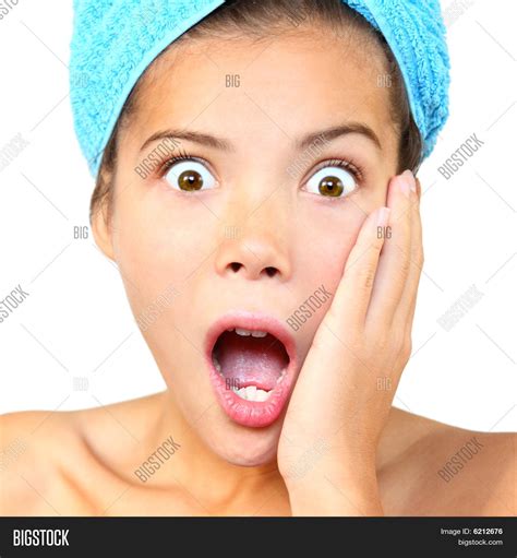 Surprised Shower Woman Image And Photo Free Trial Bigstock