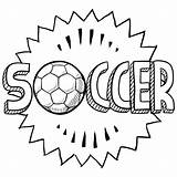 Coloring Soccer Pages Sports Kids Cup sketch template