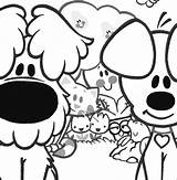 Pip Woezel Vriendjes Puppy Zentangle Iedereen Creatief Downloaden Puppies sketch template