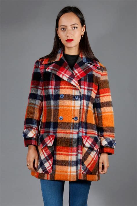 geruite vintage winterjas collection winterjas kleding jas
